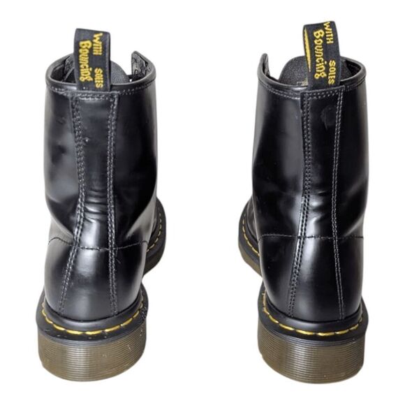 DR. MARTENS 1460 Black Smooth Leather Combat Boot Size 7 - Picture 5 of 11